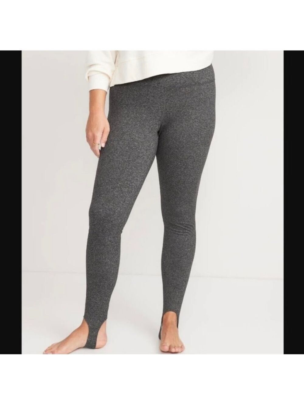 3X - Old Navy | High-Waisted CozeCore Heathered Performance Stirrup Leggings